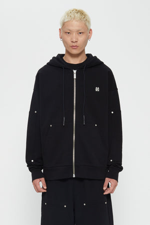 RIVET ZIP HOODIE