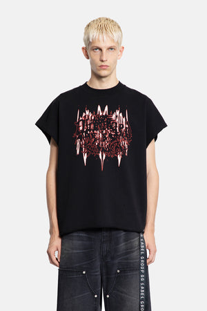 DAMAGE SLEEVELESS CREWNECK