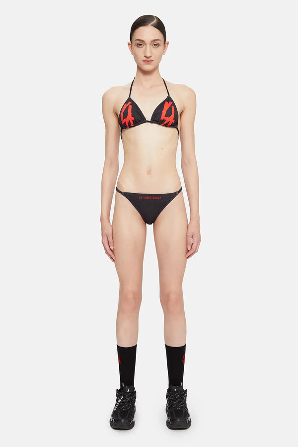 LOGOBIKINI/ロゴプリントビキニ BLACK